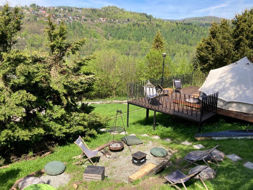 Glampspace - Szlak Beskidzki Hotel Międzybrodzie Bialskie Екстериор снимка